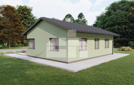Dvouložnicový bungalov pro menší pozemky - č.15