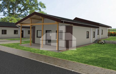 Třípokojový bungalov pro menší pozemky - č.13