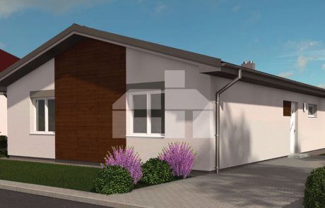 Malý bungalov pro úzký pozemek, zahradní dům - č.14