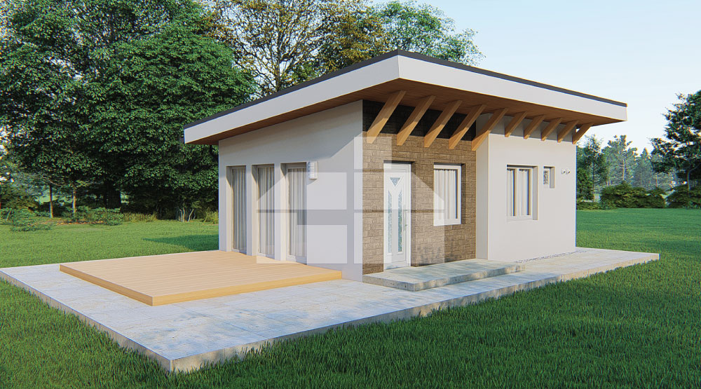 Modulární dům se 2 ložnicemi - M2